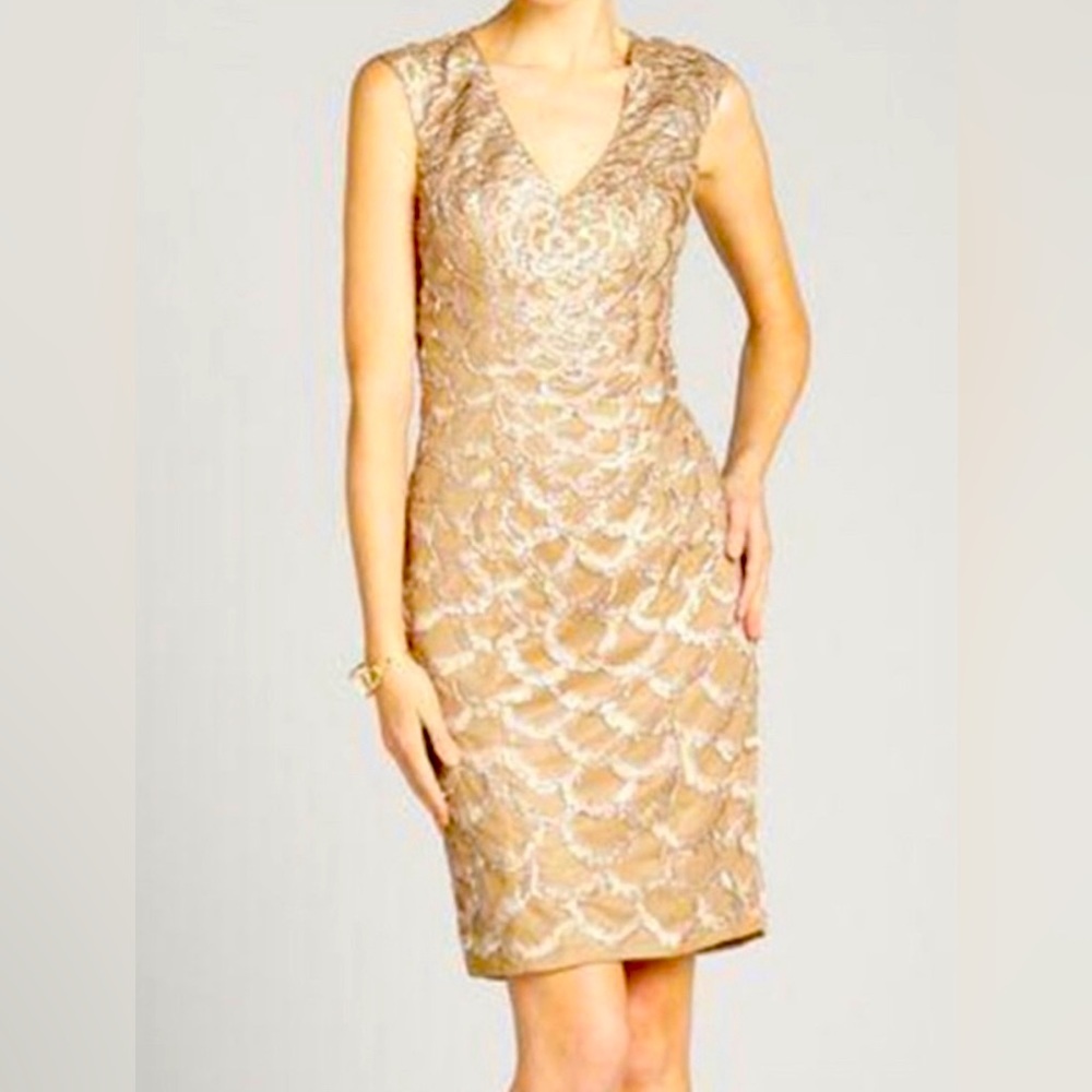 Sue Wong Sequin Backless Dress NWT